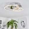 BUREN Ceiling Light LED aluminium, chrome, 1-light source