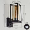PALANGA Outdoor Wall Light black, 1-light source, Motion sensor