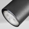 ZUOZ Ceiling Light chrome, black, 2-light sources