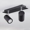 ZUOZ Ceiling Light chrome, black, 2-light sources