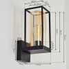 PALANGA Outdoor Wall Light black, 1-light source