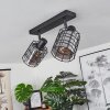 LUNGERNSEE Ceiling Light black, 2-light sources