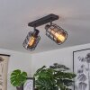 LUNGERNSEE Ceiling Light black, 2-light sources