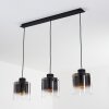 WICHIT Pendant Light black, 3-light sources