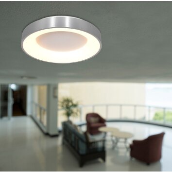 Steinhauer RINGLEDE Ceiling Light stainless steel, 1-light source