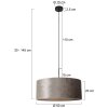 Steinhauer SPARKLED LIGHT Pendant Light black, 1-light source