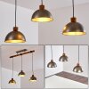 Pendant Light Tholen brown, 3-light sources