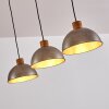 Pendant Light Tholen brown, 3-light sources