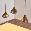 Pendant Light Tholen brown, 3-light sources