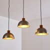 Pendant Light Tholen brown, 3-light sources