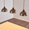 Pendant Light Tholen brown, 3-light sources