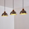 Pendant Light Tholen brown, 3-light sources