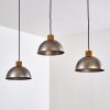 Pendant Light Tholen brown, 3-light sources