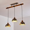 Pendant Light Tholen brown, 3-light sources