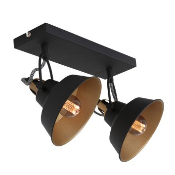 Steinhauer NOVÉ Ceiling Light gold, black, 2-light sources