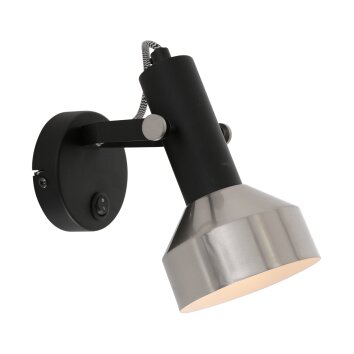 Steinhauer ACIER Wall Light black, 1-light source