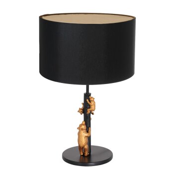 Steinhauer ANIMAUX Table lamp gold, black, 1-light source