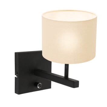 Steinhauer STANG Wall Light black, 1-light source