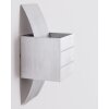 Baltimore wall light aluminium, 1-light source
