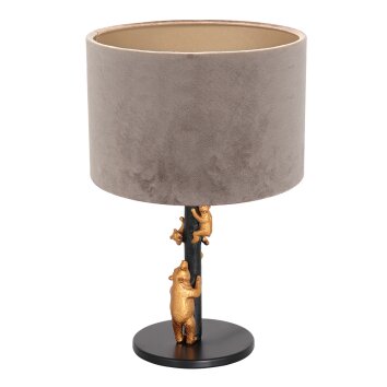 Steinhauer ANIMAUX Table lamp gold, black, 1-light source
