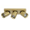 Lucide NIGEL Ceiling Light LED gold, brass, 3-light sources