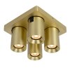 Lucide NIGEL Ceiling Light LED gold, brass, 4-light sources