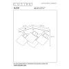 Lucide ALION Ceiling Light black, 4-light sources