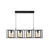 Lucide ROTAX Pendant Light black, 4-light sources