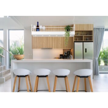 Lucide MIRAVELLE Pendant Light white, 6-light sources