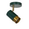 Lucide FLORIS Ceiling Light gold, green, brass, 1-light source