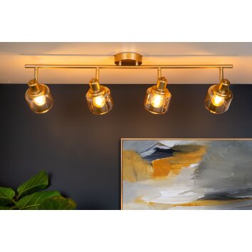 Lucide BJORN Ceiling Light gold, brass, 4-light sources