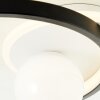 Brilliant ATLANTA Ceiling Light LED black, 1-light source