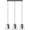 Brilliant LUXOR Pendant Light black, 3-light sources