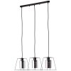 Brilliant LUXOR Pendant Light black, 3-light sources