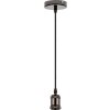 Globo hanging light chrome, black, 1-light source