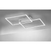COLOMBERO Ceiling light LED silver, 2-light sources, Remote control