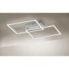 COLOMBERO Ceiling light LED silver, 2-light sources, Remote control