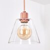 PUESTITO Pendant Light gold, pink, 1-light source