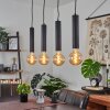 WHEELWRIGHT Pendant Light black, 4-light sources
