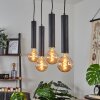 WHEELWRIGHT Pendant Light black, 4-light sources