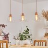 PUESTITO Pendant Light gold, pink, 3-light sources