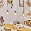 PUESTITO Pendant Light bronze, gold, 3-light sources
