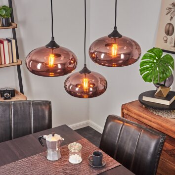 AVONLEA Pendant Light black, 3-light sources