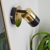 NEFTENBACH Wall Light brass, black, 1-light source