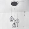SERNF Pendant Light black, 3-light sources