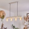 TAPSO Pendant Light Light wood, white, 4-light sources