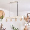 TAPSO Pendant Light Light wood, white, 4-light sources
