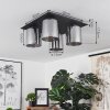 KLEMTOO Ceiling Light black, 4-light sources