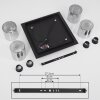 KLEMTOO Ceiling Light black, 4-light sources