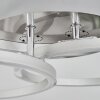 XENA Ceiling Light LED matt nickel, 1-light source, Remote control